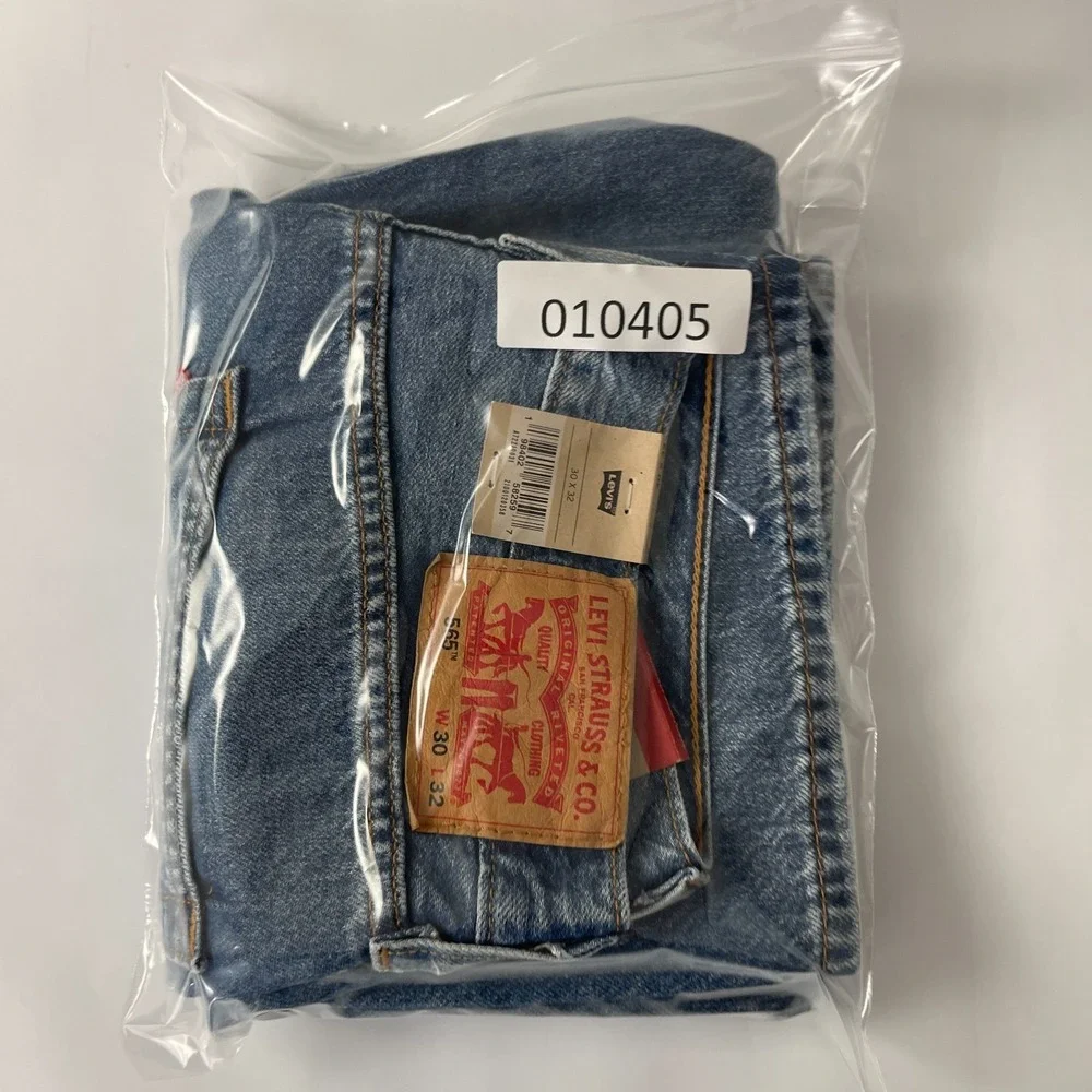 Levis 565 Jeans Mens 30x32 Blue Loose Straight Lightweight Denim Y2K Grunge NEW